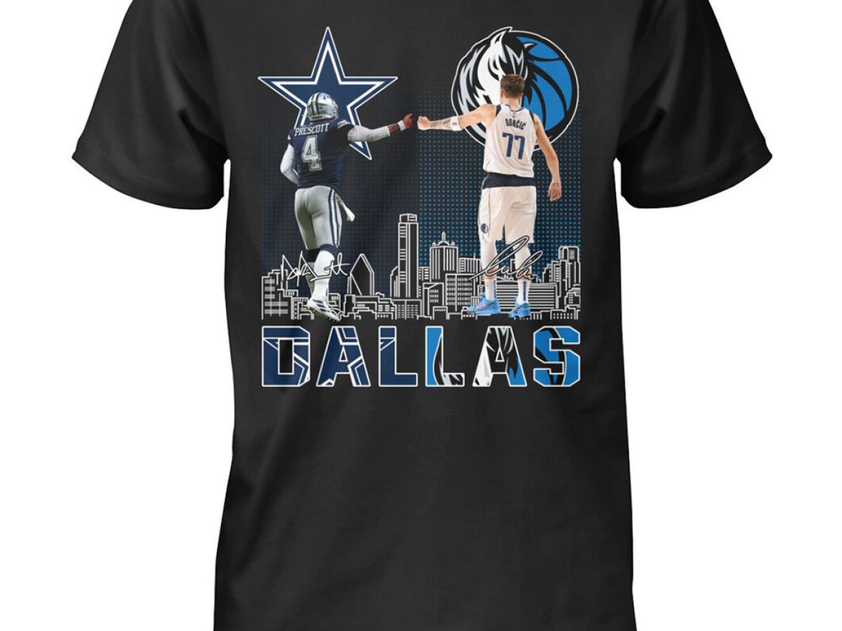 Dallas Cowboys Prescott And Mavericks Doncic City Champion Shirt Hoodie  Sweater - Growkoc