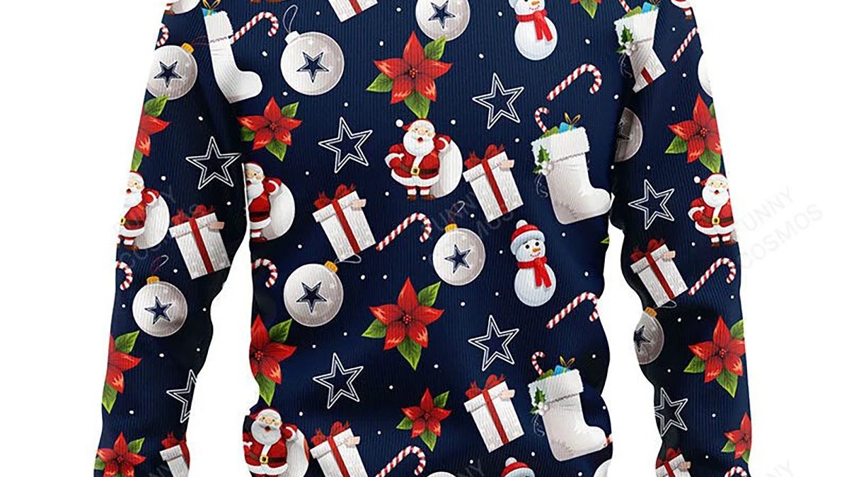 Dallas Cowboys Tree Ugly Christmas Fleece Sweater - Growkoc