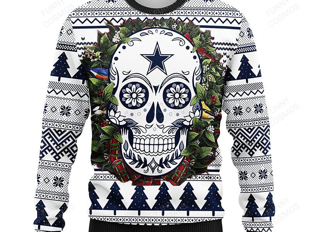 Dallas cowboys grateful dead ugly christmas sweater, hoodie, longsleeve  tee, sweater