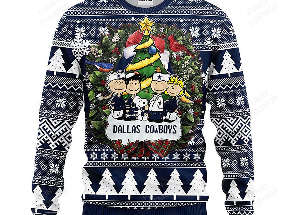 Dallas Cowboys Snoopy NFL Christmas Ugly Sweater Gift For Fans