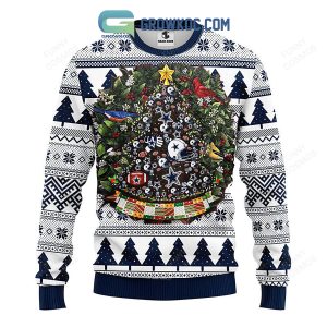Dallas Cowboys Tree Ball Christmas Ugly Sweater