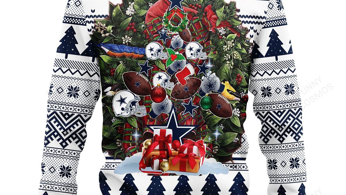 Dallas Cowboys Pub Dog Christmas Ugly Sweater - Growkoc