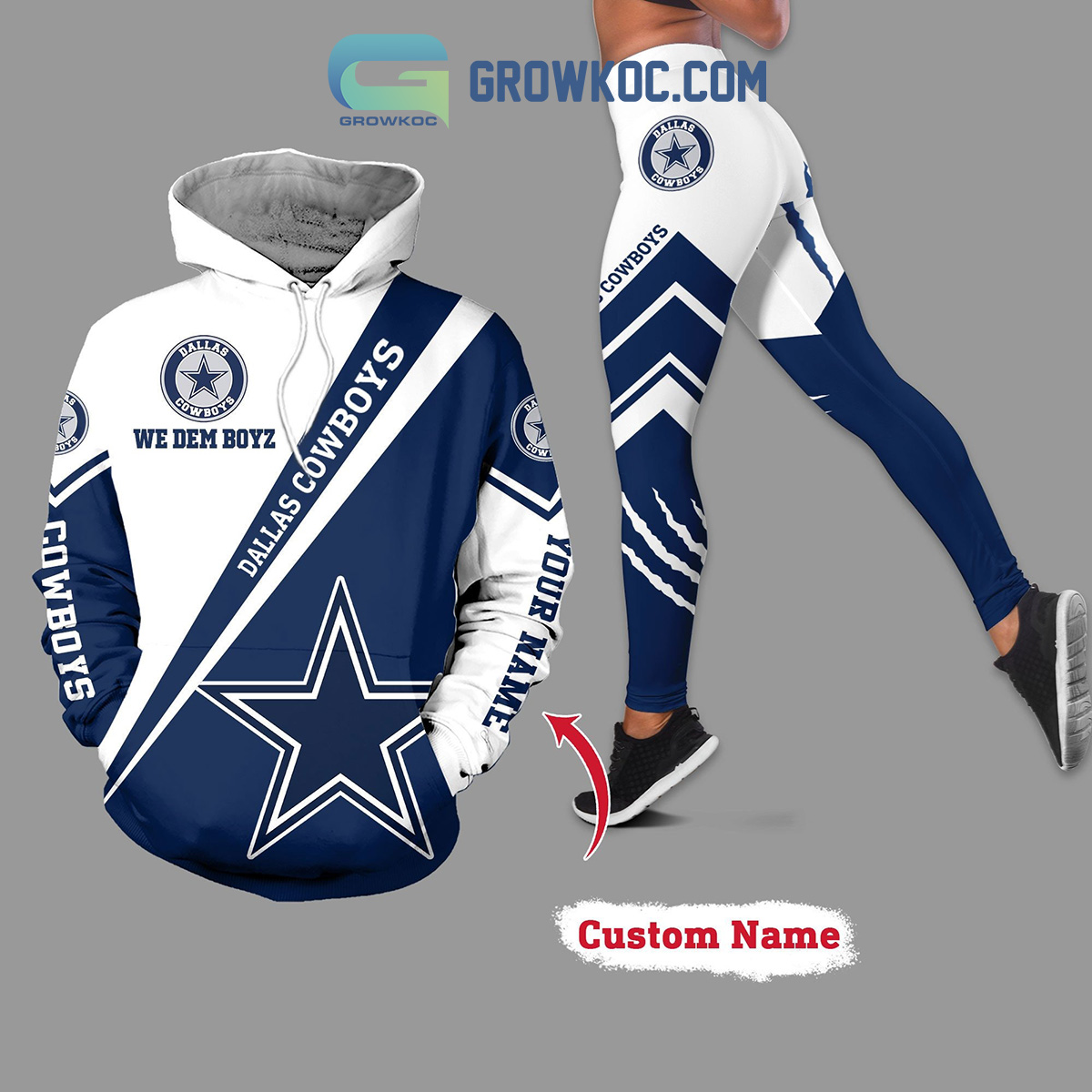Dallas Cowboys We Dem Boyz Hoodie Leggings Set - Growkoc