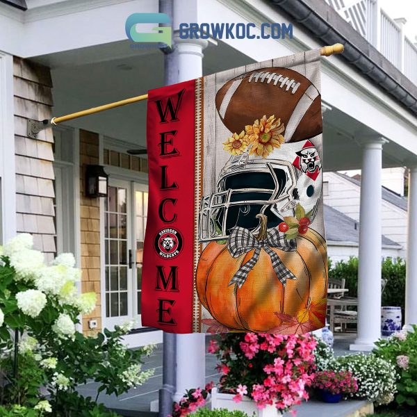 Davidson Wildcats NCAA Welcome Fall Pumpkin House Garden Flag