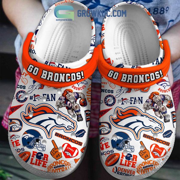 Denver Broncos Let’s Go Broncos For Life Clogs Crocs