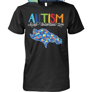 Denver Broncos NFL Autism Awareness Accept Understand Love Shirt