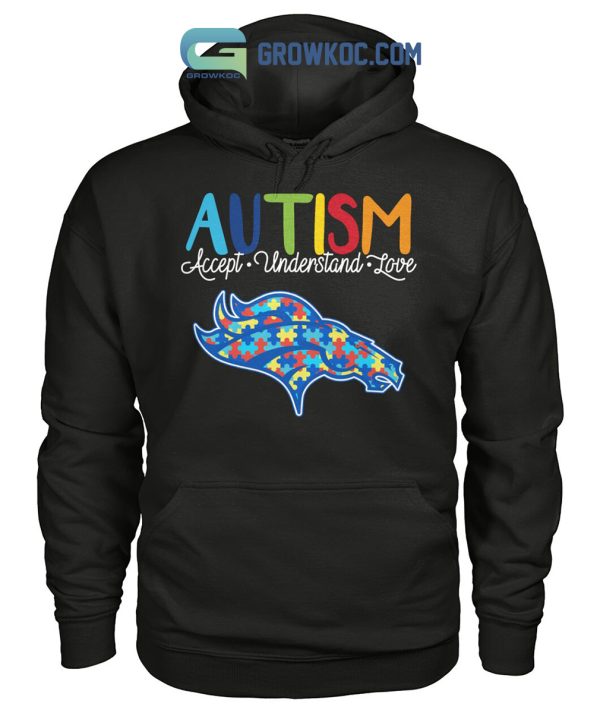 Denver Broncos NFL Autism Awareness Accept Understand Love Shirt