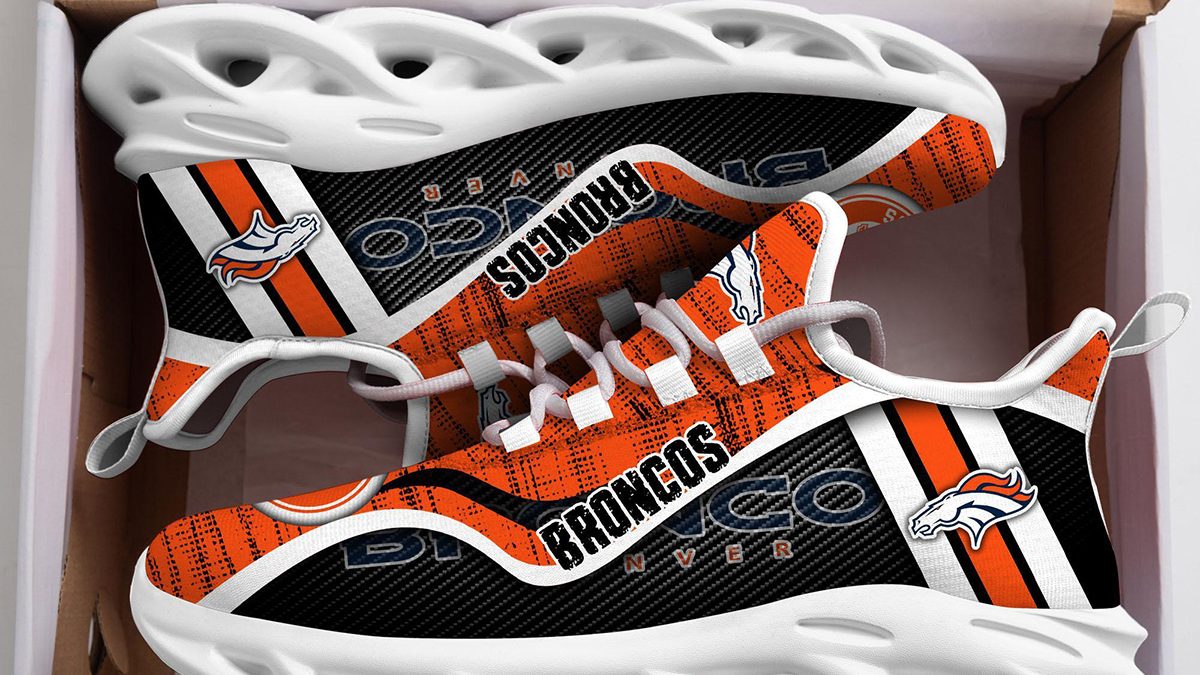 Denver Broncos NFL New Clunky Sneakers Max Soul Shoes For Men And