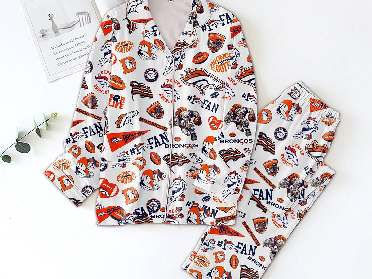 Denver Broncos NFL Family Holiday Pajamas