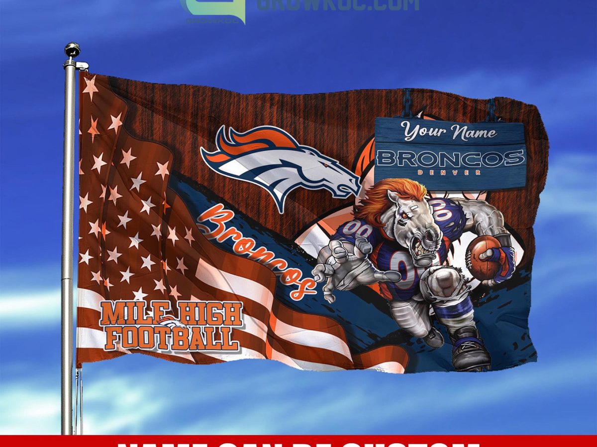 Denver Broncos Embellish Garden Flag