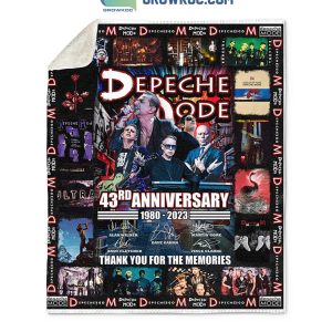 Depeche Mode 43rd Anniversary 1980 2023 Memories Fleece Blanket Quilt
