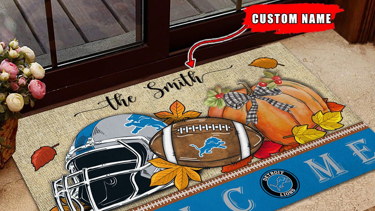 Detroit Lions Go Lions Custom Cornhole boards set