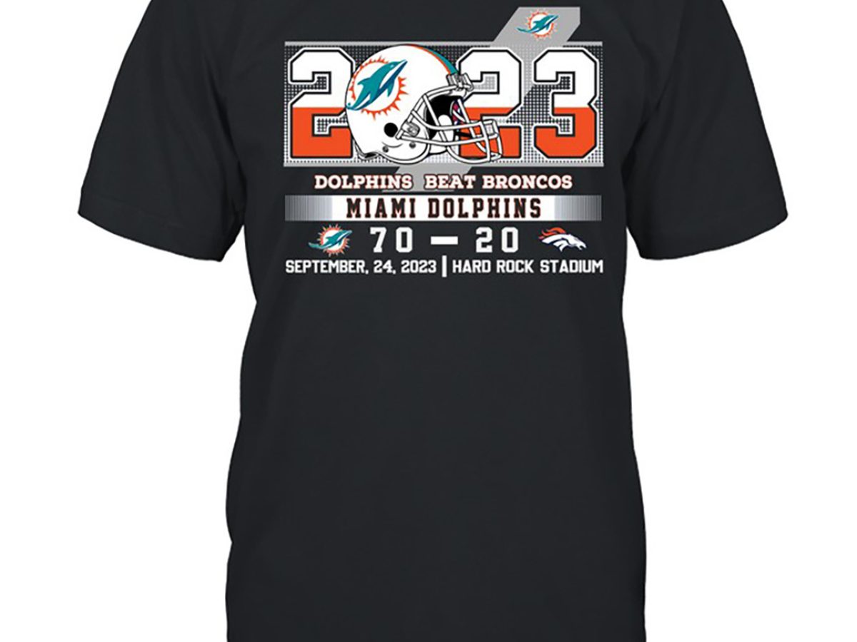 Miami Dolphins 2023 Dolphins Beat Broncos 70-20 September 24 At