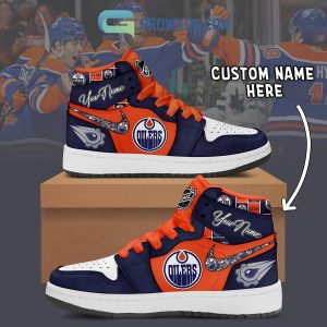 Edmonton Oilers NHL Personalized Air Jordan 1 Shoes