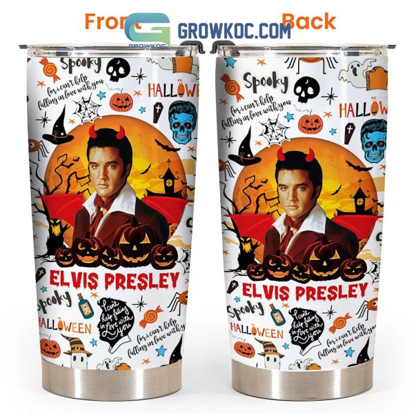 Elvis Presley Halloween Trick Or Treat Tumbler