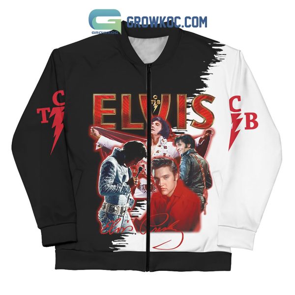 Elvis Presley King Of Rock And Roll Bomber Jacket