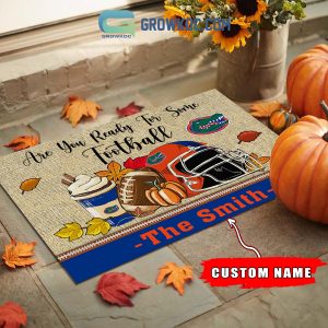 Florida Gators NCAA Fall Pumpkin Are You Ready For Some Football Personalized Doormat