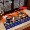 Florida State Seminoles NCAA Football Welcome Halloween Personalized Doormat