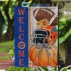 Florida State Seminoles NCAA Welcome Fall Pumpkin House Garden Flag
