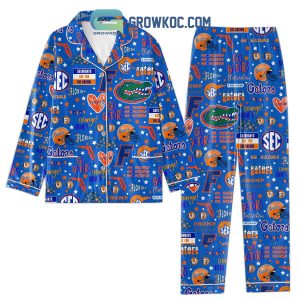 Florida Gators Orange Blue Go Gators Pajamas Set