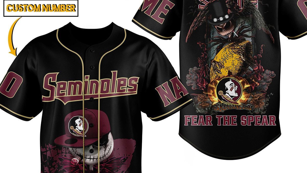 Florida State Seminoles BaseBall Jersey Custom Number And Name