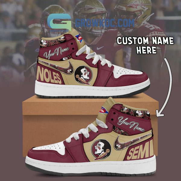 Florida State Seminoles NCAA Personalized Air Jordan 1 Shoes