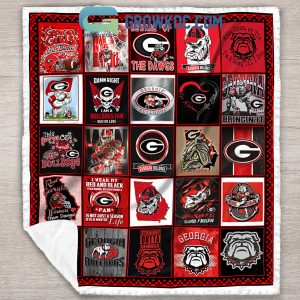 Georgia Bulldogs NCAA Collection Design Fleece Blanket Quilt