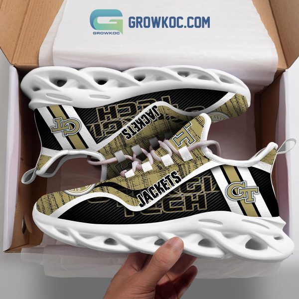 Georgia Tech Yellow Jackets NCAA Clunky Sneakers Max Soul Shoes