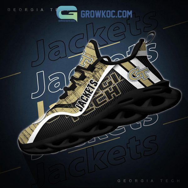 Georgia Tech Yellow Jackets NCAA Clunky Sneakers Max Soul Shoes