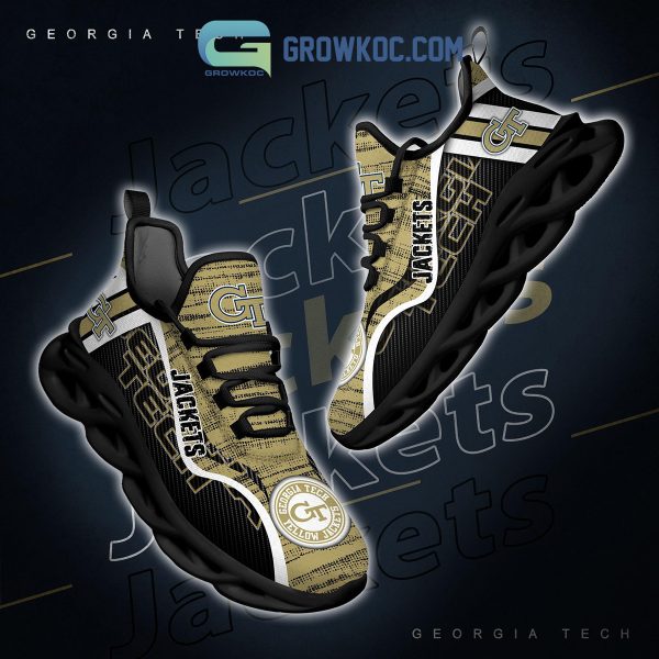 Georgia Tech Yellow Jackets NCAA Clunky Sneakers Max Soul Shoes