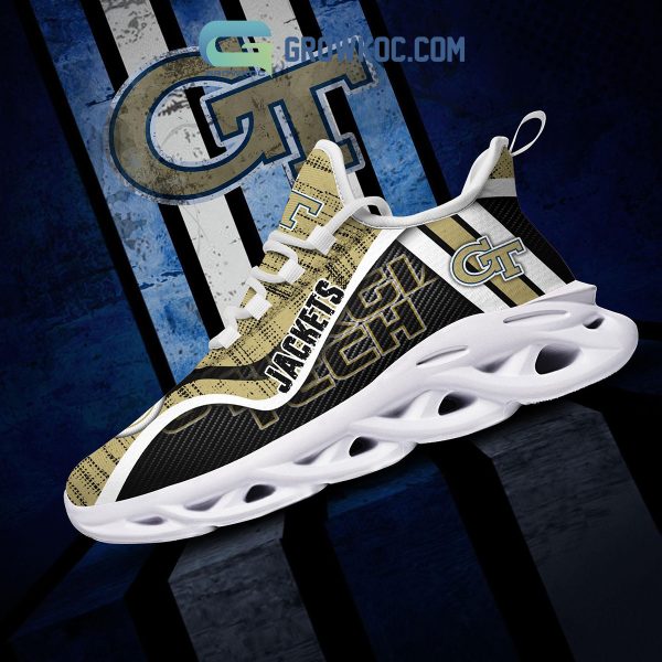 Georgia Tech Yellow Jackets NCAA Clunky Sneakers Max Soul Shoes
