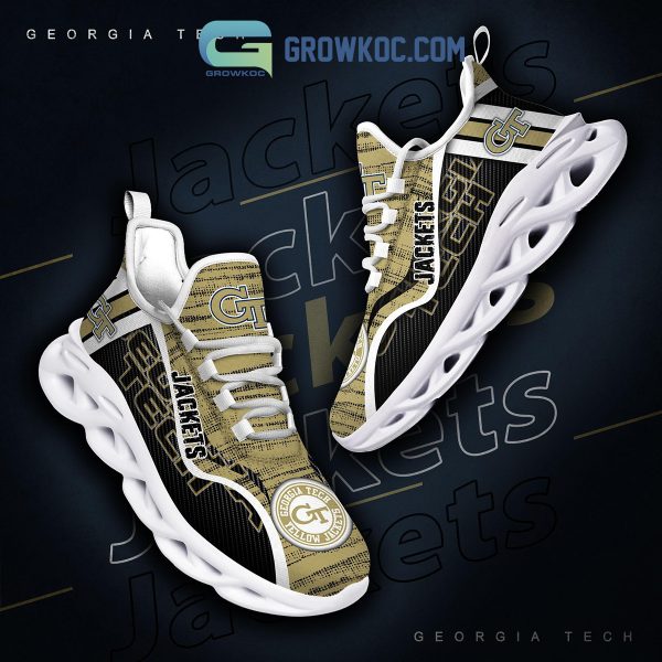 Georgia Tech Yellow Jackets NCAA Clunky Sneakers Max Soul Shoes