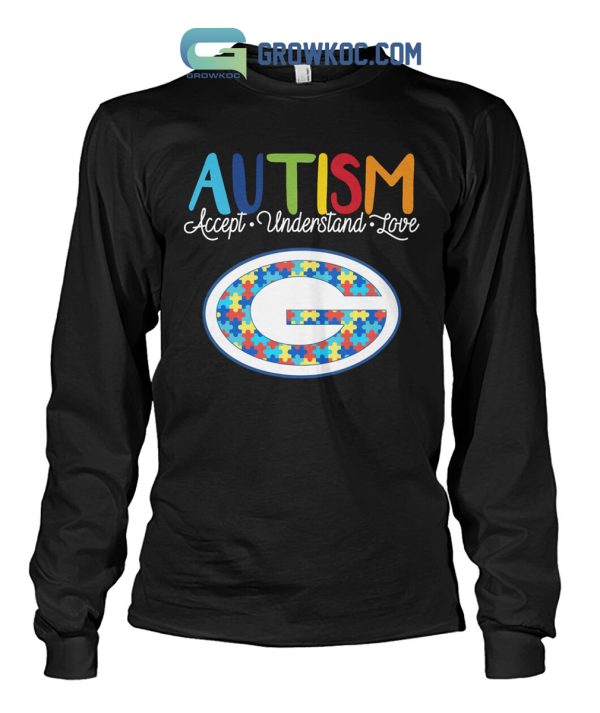 Green Bay Packers NFL Autism Awareness Accept Understand Love Shirt