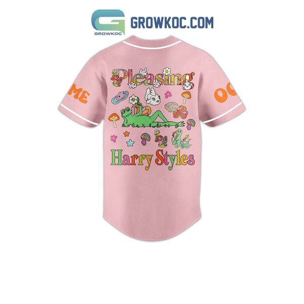 Harry Styles Shroom Bloom Pleasing Personalized Baseball Jersey
