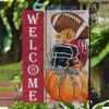Hawaii Rainbow Warriors NCAA Welcome Fall Pumpkin House Garden Flag