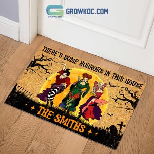 Hocus Pocus There’s Some Horrors In This House Personalized Doormat