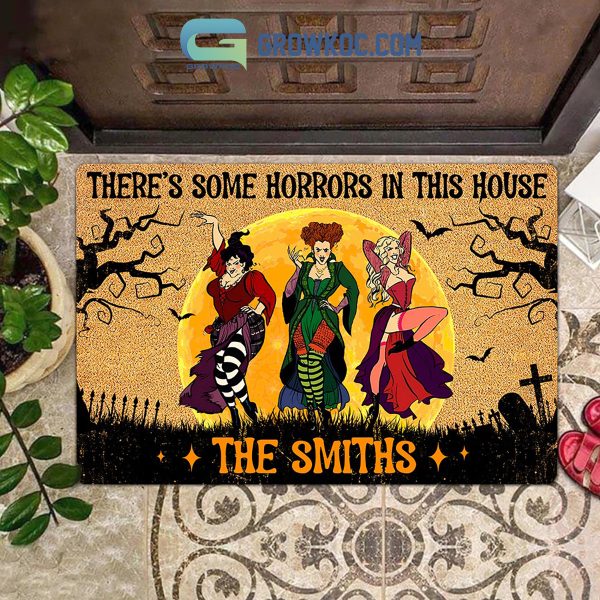 Hocus Pocus There’s Some Horrors In This House Personalized Doormat