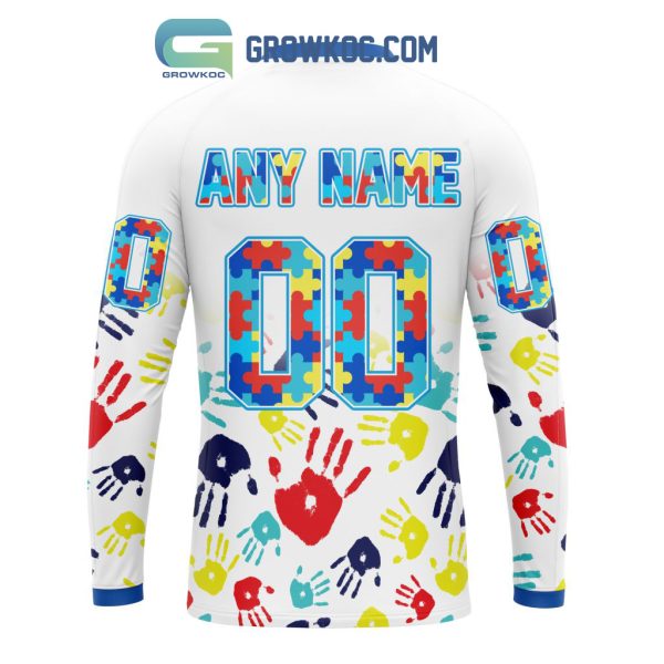 Houston Astros MLB Autism Awareness Hand Design Personalized Hoodie T Shirt