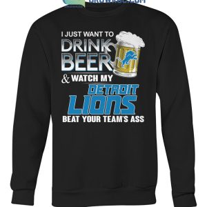 Detroit Red Wings Hockey NHL Let's Have A Beer And Watch Your Team Sports  Long Sleeve T-Shirt