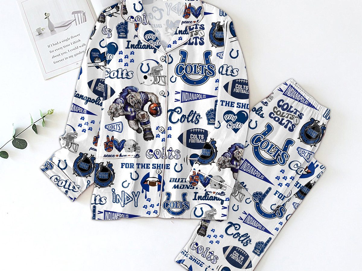 Indianapolis Colts Baby Kids Football Pajamas