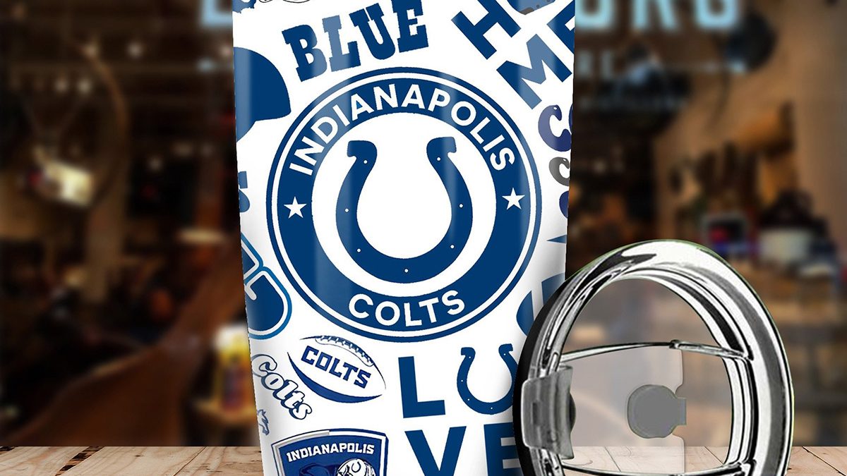 Indianapolis Colts Love Blue Home Tumbler - Growkoc