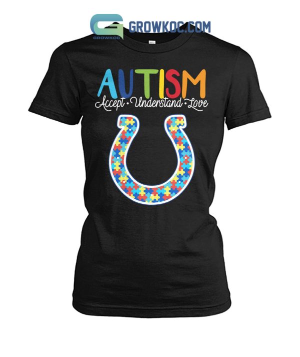 Indianapolis Colts NFL Autism Awareness Accept Understand Love Shirt