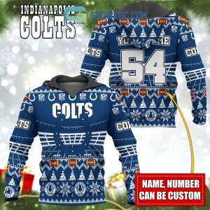 Indianapolis Colts NFL Christmas Personalized Hoodie Zipper Fleece Jacket