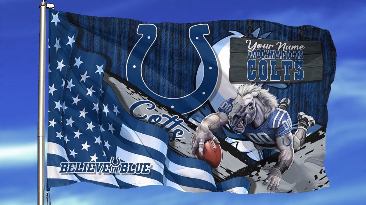 NFL Indianapolis Colts Custom Name And Number USA Flag Camo