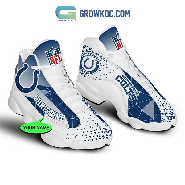 Indianapolis Colts NFL Personalized Air Jordan 13 Sport Shoes