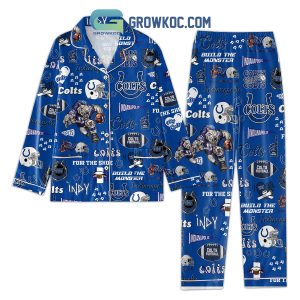 Indianapolis Colts Peace Love Colts Pajamas Set