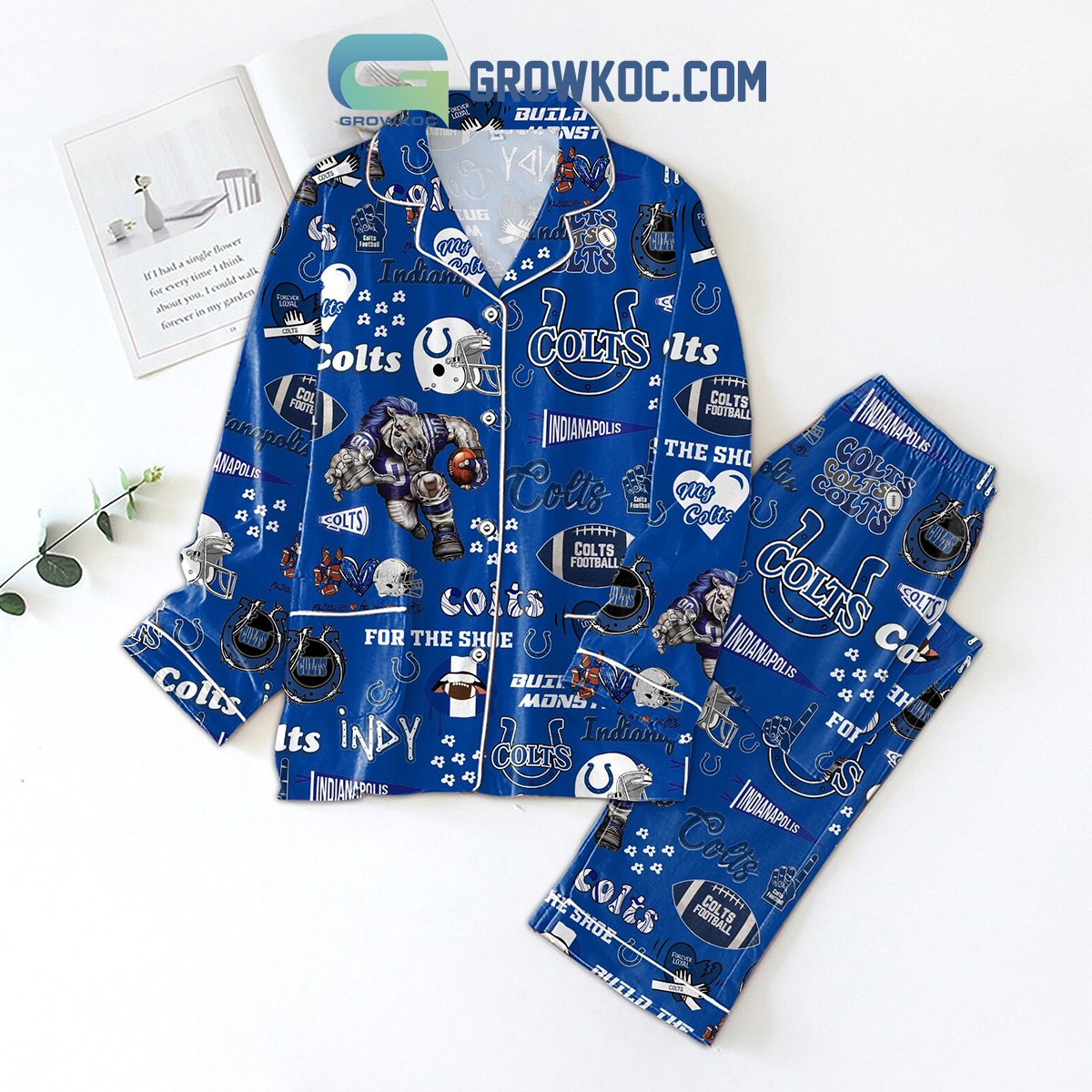 Indianapolis Colts US Flag Pattern Hawaiian Shirt, NFL Gifts for