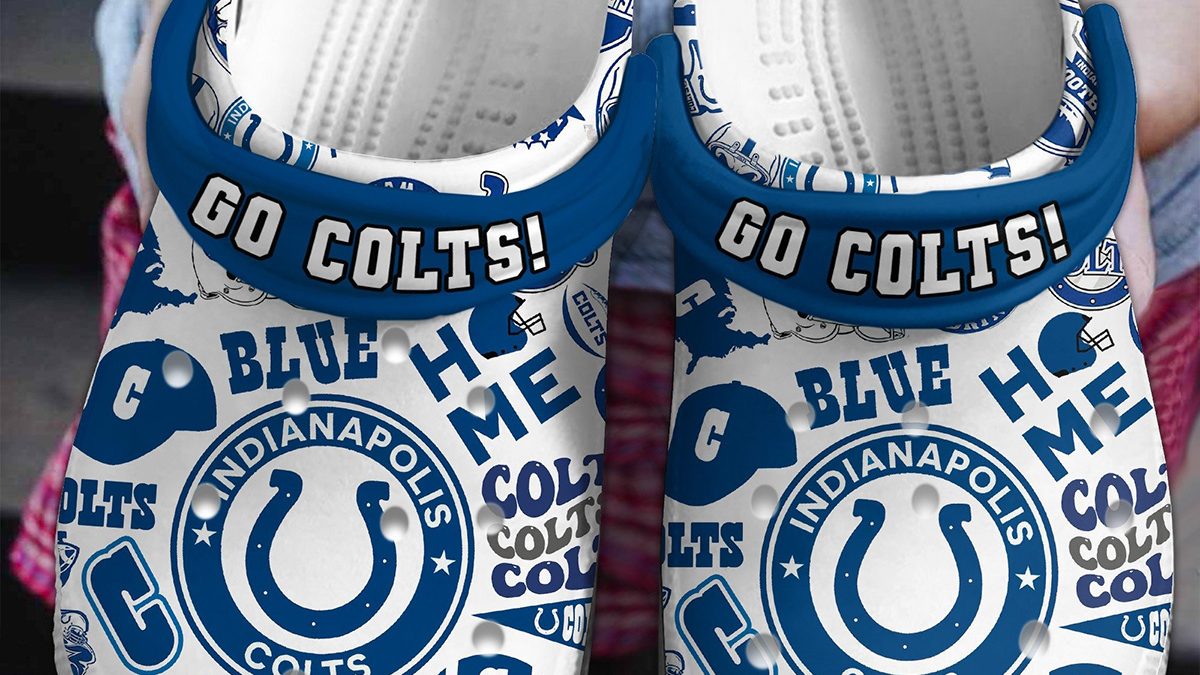 Indianapolis Go Colts Home Blue Clogs Crocs - Growkoc