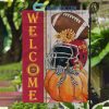 Iowa Hawkeyes NCAA Welcome Fall Pumpkin House Garden Flag
