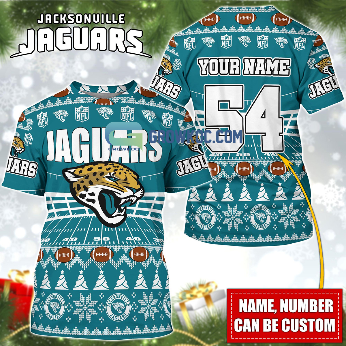 Jacksonville Jaguars NFL Legends In History Personalized Fleece